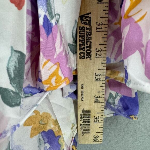 NWT Umgee Women's Multicolor Floral Puff Sleeve Pleated Ruffle Mini Dress Small - Picture 10 of 10